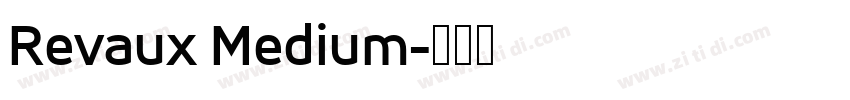 Revaux Medium字体转换